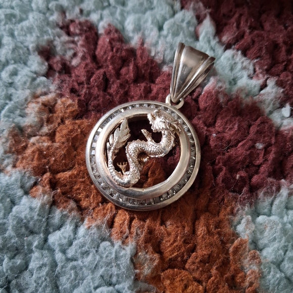 Silver Dragon Pendant for Reptile Enthusiasts